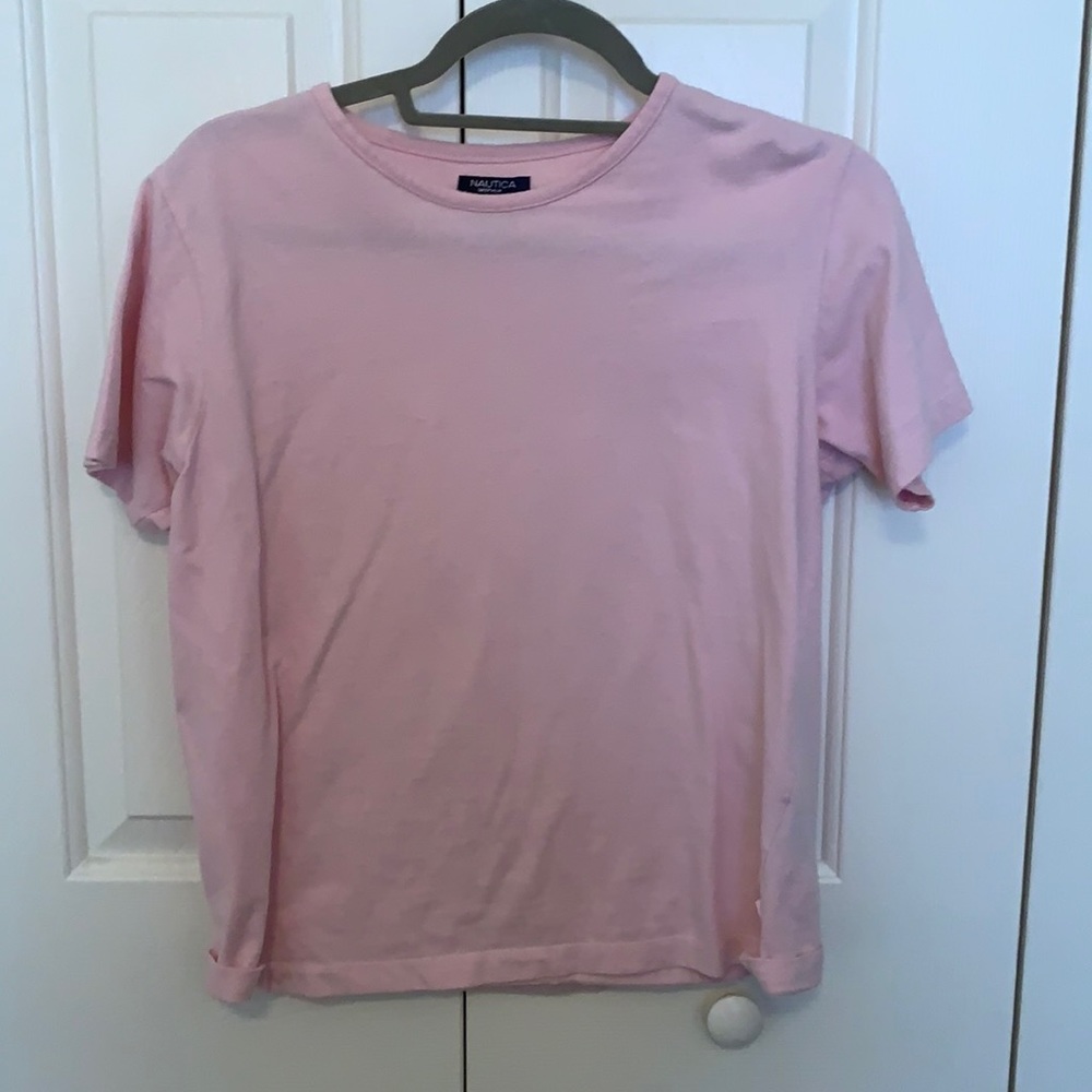 Baby pink cotton tee